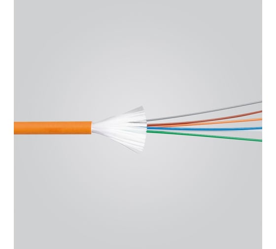 Кабель оптоволоконный Legrand OM2, многомодовый, внутренний/наружный, с плотным буфером, 8 волокон, LSZH 032475 1