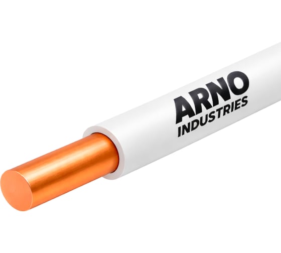 Провод силовой ARNO INDUSTRIES медный, 100м, ПуВнг(А)-LS 1х2.5 белый, однопроволочный, LS низкое дымо-газовыделение, для силовой проводки ТРТС 9471620 1
