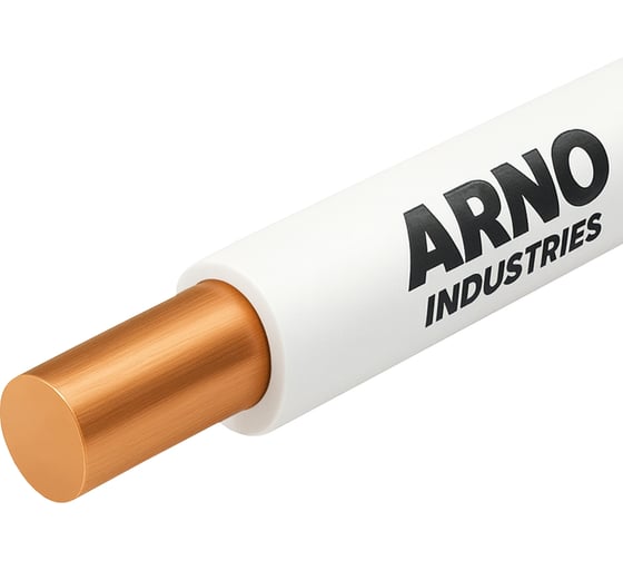 Провод силовой ARNO INDUSTRIES медный, 10м, ПуВнг(А)-LS 1х10 белый, однопроволочный, LS низкое дымо-газовыделение, для электромонтажа 22893411 1