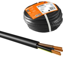Провод TDM ELECTRIC ПВС 4х6 ГОСТ (10м), черный SQ0118-0324
