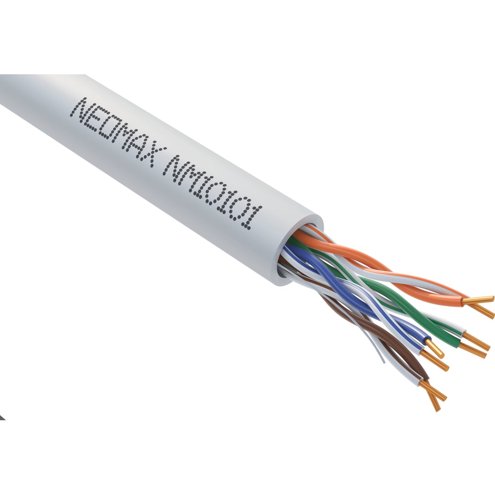 Кабель Neomax UTP cat.5e 4 пары 305 м 0.51 мм 200 Mhz Медь PVC jacket ...