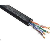 Кабель Neomax UTP cat.5е 4 пары 305 м 0.51 мм outdoor на катушке Медь PE jacket NM10031