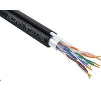 Кабель Neomax FTP cat.5e, 4 пары, 305м 0.52 мм внешний с тросом Медь PE jacket NM20041