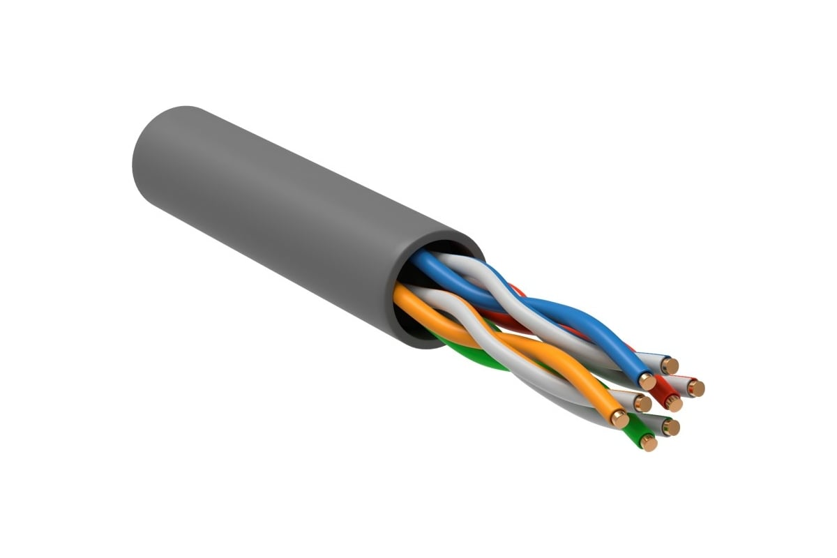 Кабель связи витая пара U/UTP ITK 24AWG категории 5е 4х2х0.51 ож PVC ...