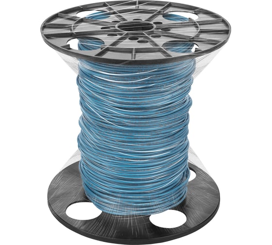 Провод TDM ELECTRIC ПуВ 1х6,0 ГОСТ на катушке (450м), синий SQ0124-0038