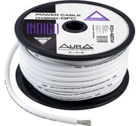 Кабель силовой AURA TCCA+TOFC, 4AWG/20мм2, 25м/катушка, белый PCH-420W