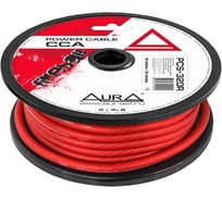 Кабель силовой AURA 4AWG/20мм2, 25м/катушка, красный PCS-320R