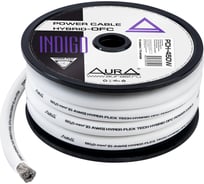 Кабель силовой AURA TCCA+TOFC, 0AWG/50мм2, 10м/катушка, белый PCH-450W