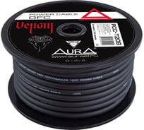 Кабель силовой AURA TOFC, 4AWG/20мм2, 25м/катушка, черный PCC-T20B