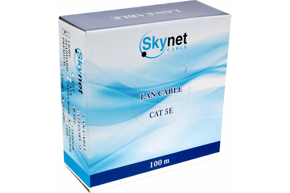 Кабель SkyNet Standart FTPoutdoor 4x2x0,48 медь FLUKETEST категории 5e ...