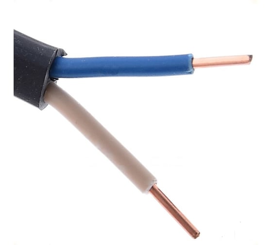 Электрокабель MW ВВГ-Пнг(А)-LS (зап) /ГОСТ 2х1,5 бухта 100м черный 2х1,5 Ч-0,1