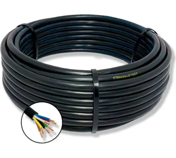 Кабель гибкий ПРОВОДНИК КГВВнг(A)-LS 7х1 мм2, 400м BOZ62003L400 1