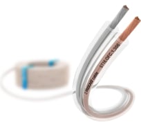 Плоский акустический Hi-Fi кабель PROCAST cable 16 AWG (2x1,306 мм), OFC медь, прозрачный, 25 м, STFL 16.OFC.1,306 НФ-0000992