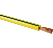 Провод электрический силовой ПуГВ АО "ЗАВОД "ЧУВАШКАБЕЛЬ" 1х4 желто-зеленый (20 м) Чувашкабель ГОСТ ПF1120ЕЖЗ000004
