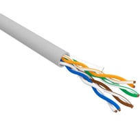 Кабель витая пара REXANT U/UTP CAT5е ПВХ 4x2x0.52 мм 24AWG IN SOLID серый 305м РФ 02-0005-R
