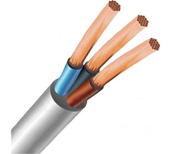 Провод ПВС VKL electric 3х2,5 белый 100м СКК до 380В, ГОСТ 7399-97