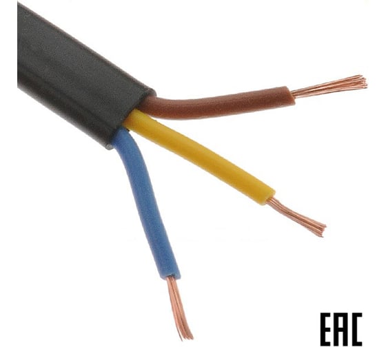 Электрошнур MW ШВВП ГОСТ 3х0,75-200м 1