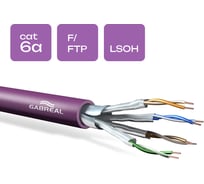Витая пара GABREAL 500 м, CAT6A F/FTP 625 MHZ 23 AWG LSOH