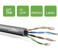 Витая пара GABREAL (1000 м) CAT5e PATCH U/UTP 26/7 AWG LSOH