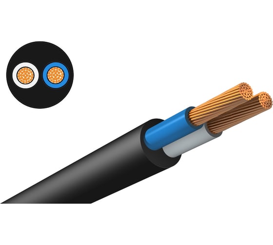 Кабель KNS КГтп-ХЛ 2х1,5 ГОСТ (60 метров) KNS-KPP-KGTPHL-215-60 1