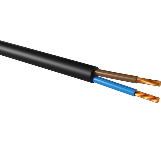 Провод TDM ELECTRIC ПВС, 2х4, ГОСТ, 100м, черный SQ0118-0379