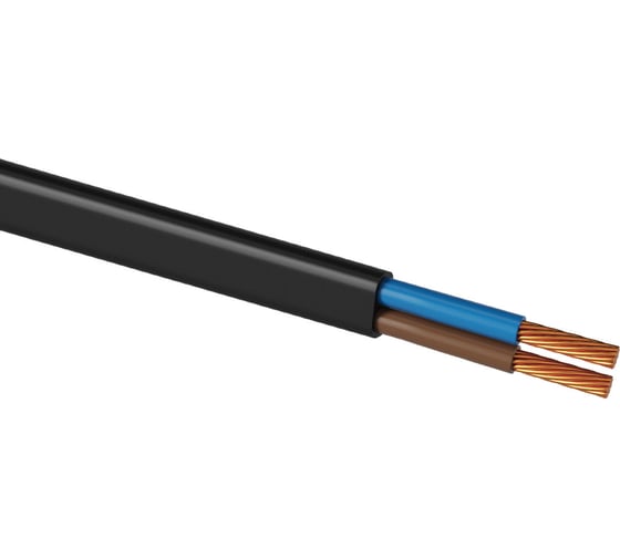Шнур TDM ШВВПмб 2х0,5 30м, черный Народный SQ0120-0403