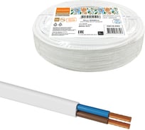 Шнур TDM ELECTRIC ШВВПмб 2х0,75 30м, белый Народный SQ0120-0402