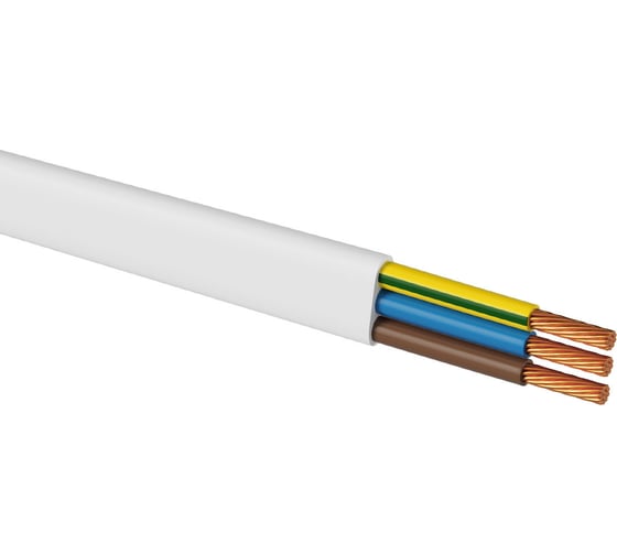 Шнур TDM ШВВПмб 3х0,5 20м, белый Народный SQ0120-0205