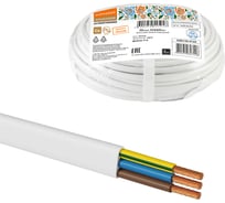 Шнур TDM ELECTRIC ШВВПмб 3х0,5 5м, белый Народный SQ0120-0105