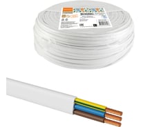 Шнур TDM ELECTRIC ШВВПмб 3х0,75 50м, белый Народный SQ0120-0256