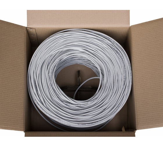 Кабель витая пара TWIST 305м, U/UTP, 4PR, cat. 5e, Cu, PVC, 24 AWG, indoor UTP4-C5E-G24-IN-PVC-305-TWCS