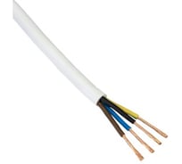 Электропровод MW бухта ПВСнг(А)-LS 3х1,5+1х1,5 белый 100 м