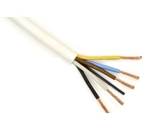 Электропровод MW бухта ПВСнг(А)-LS 4х2,5+1х2,5 белый 100 м