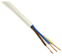 Электропровод MW бухта ПВСнг(А)-LS 2х0,75+1х0,75 белый 100 м