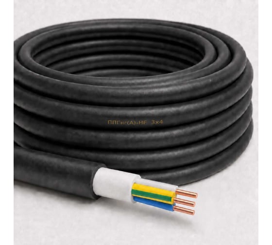 Кабель СПЕЦ ППГнг(А)-HF 3x4 мм2, 150 метров СПЕЦ-ППГНГ(А)-HF 3X4-150
