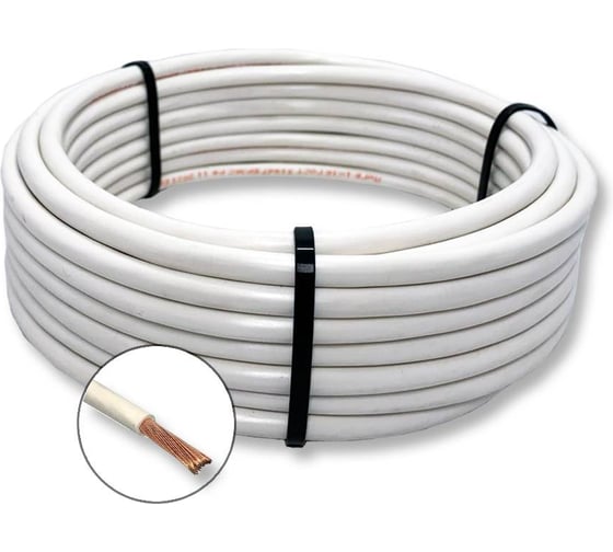 Провод СПЕЦ ПуГВ 1x4 мм2, белый, 120 метров СПЕЦ-ПУГВ 1X4 Б-120