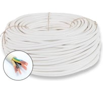 Провод СПЕЦ ПВС 5x10 мм2, ГОСТ, белый, 120 метров СПЕЦ-ПВС 5X10-Б-120