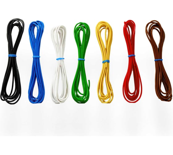 Комплект проводов Seppra ПГВА 1,5 мм.кв. 7 цветов по 3 метра 607.1500.003