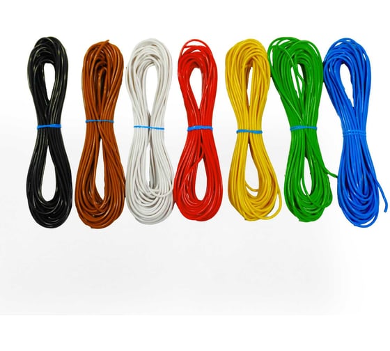 Комплект проводов Seppra ПГВА 0,50 мм.кв. 7 цветов по 10 метров 607.0500.010