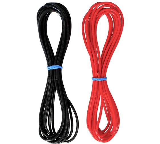 Комплект проводов Seppra ПГВА 1,0 мм.кв. 2 цвета по 3 метра 602.1000.003