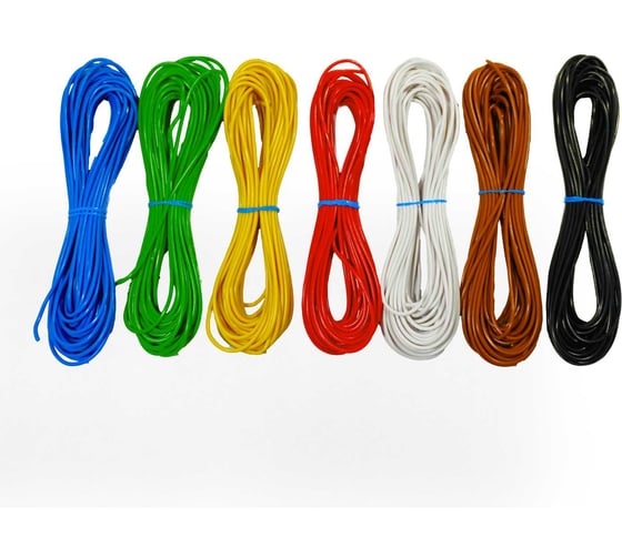 Комплект проводов Seppra ПГВА 0,75 мм.кв. 7 цветов по 10 метров 607.0700.010