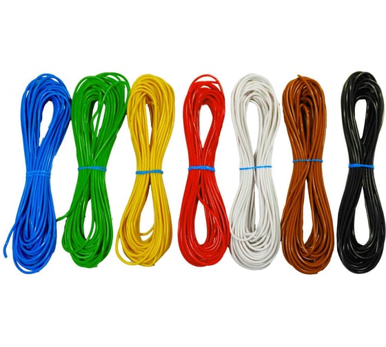 Комплект проводов Seppra ПГВА 0,75 мм.кв. 7 цветов по 10 метров 607.0700.010