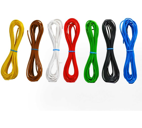 Комплект проводов Seppra ПГВА 0,75 мм.кв. 7 цветов по 5 метров 607.0700.005