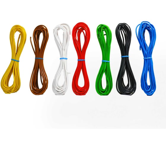 Комплект проводов Seppra ПГВА 1,5 мм.кв. 7 цветов по 5 метров 607.1500.005