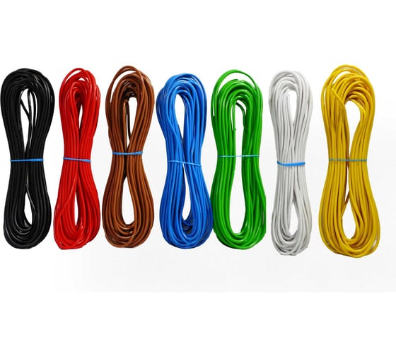 Комплект проводов Seppra ПГВА 1,5 мм.кв. 7 цветов по 10 метров 607.1500.010