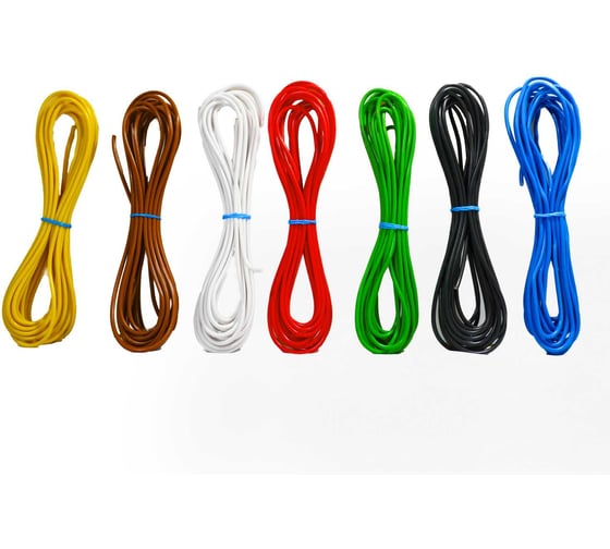 Комплект проводов Seppra ПГВА 0,50 мм.кв. 7 цветов по 5 метров 607.0500.005