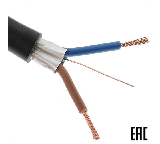 Электрокабель MW КГВЭВ нг(А)-LS 2х1,0 100 м