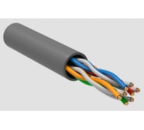 Кабель IEK ITK U/UTP кат. 5E 4х2х24AWG PATCH LSZH серый LC2-C5E04-121-100