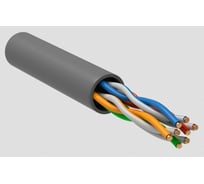 Кабель связи ITK витая пара U/UTP кат.5е 4х2х24AWG solid LSZH 305м серый LC1-C5E04-121