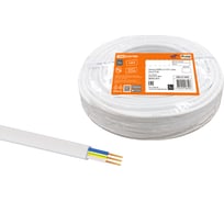 Провод TDM ELECTRIC ПГВВП 3х1 ГОСТ (20м), белый SQ0127-0405